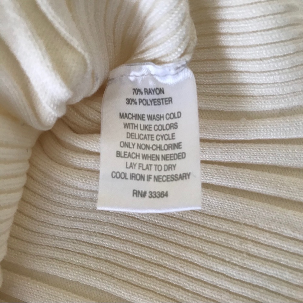 GRANE Sweater Pullover Ribbed Cream - Picture 3 of 3